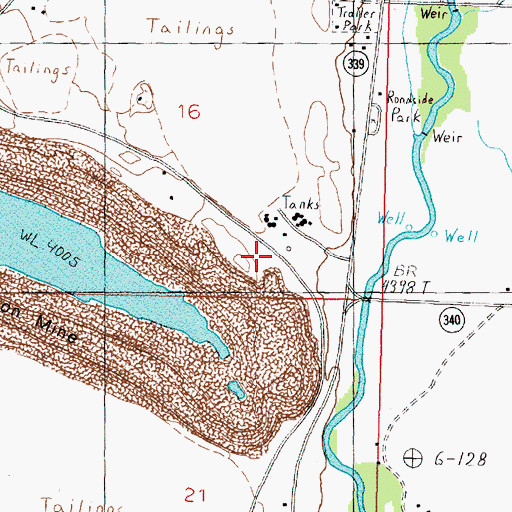 Topographic Map of Yerington Station (historical), NV