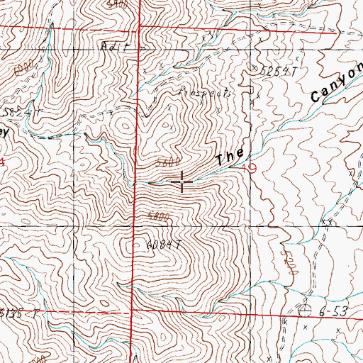 Topographic Map of Rocky Mountain King, NV