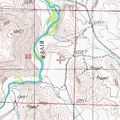 Topographic Map of Flying M Ranch, NV
