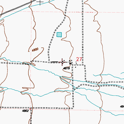 Topographic Map of Arlemont (historical), NV