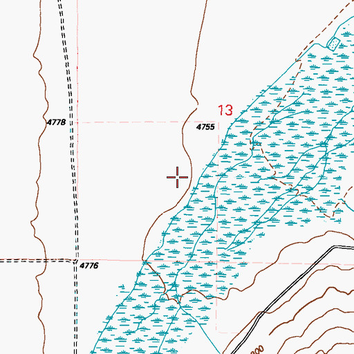 Topographic Map of Deep Spring, NV