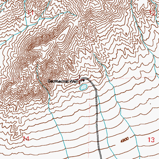 Topographic Map of McGeer, NV