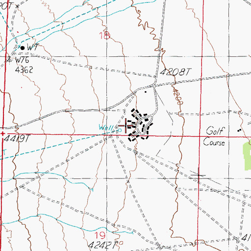 Topographic Map of Schweer Housing Area, NV