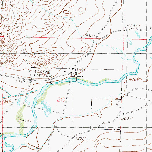 Topographic Map of Parker Ranch, NV