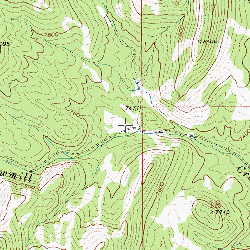 Topographic Map of Lauville (historical), NV