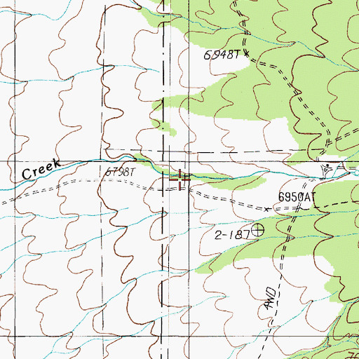 Topographic Map of Idlewild Canyon, NV