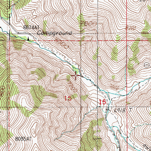 Topographic Map of Watertown (historical), NV