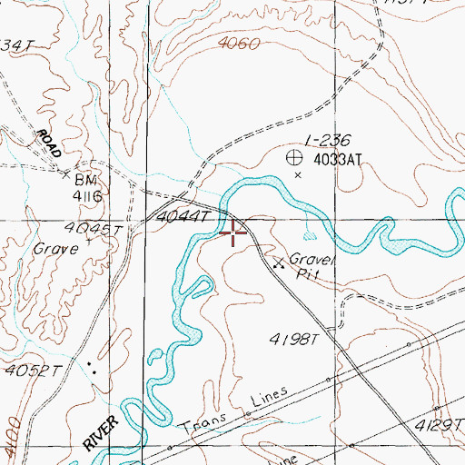 Topographic Map of Oreana (historical), NV