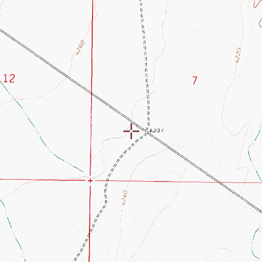 Topographic Map of Fairview Station (historical), NV