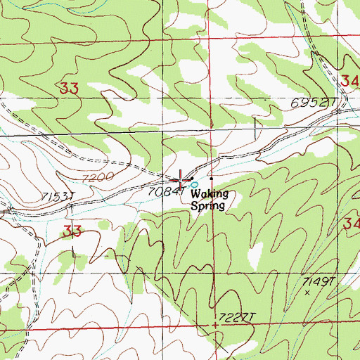 Topographic Map of Mathis Ranch, NV