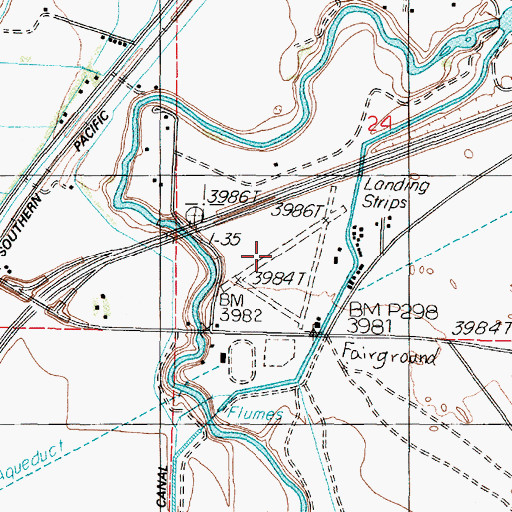 Topographic Map of Lovelock Landing Strip (historical), NV