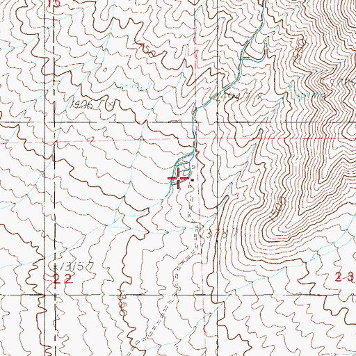 Topographic Map of Ray Vanhorn Farm, NV