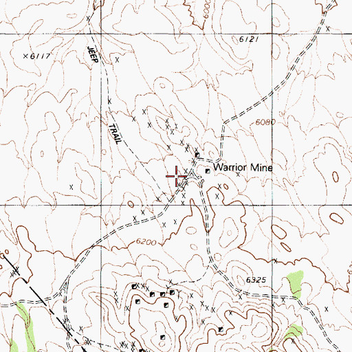 Topographic Map of Athens (historical), NV