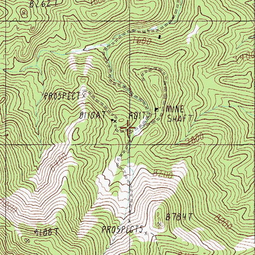 Topographic Map of Eden (historical), NV