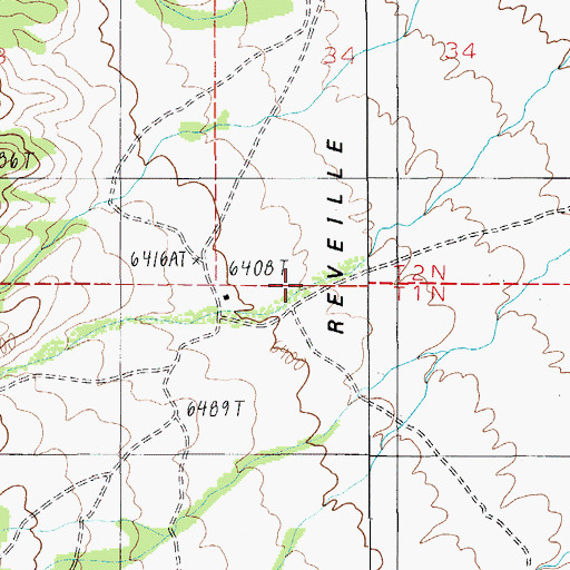 Topographic Map of Eden Creek, NV