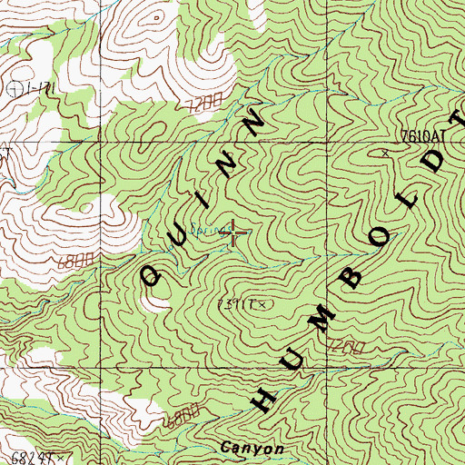 Topographic Map of Antelope Spring, NV
