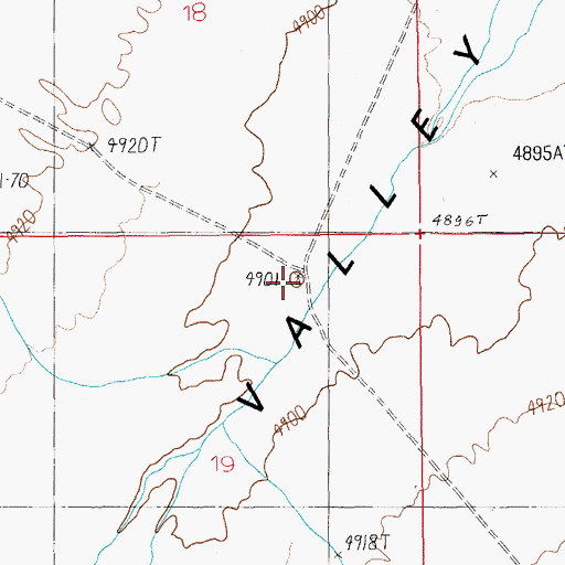 Topographic Map of Buttes Well, NV