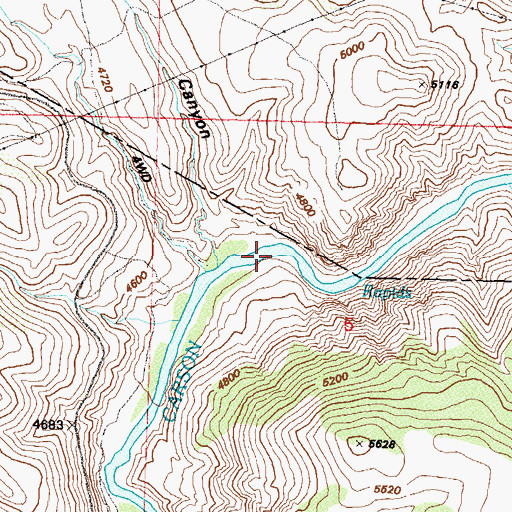 Topographic Map of New Eureka Mill (historical), NV