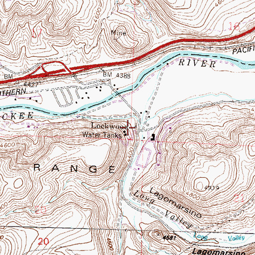 Topographic Map of Sturtevants Ranch, NV
