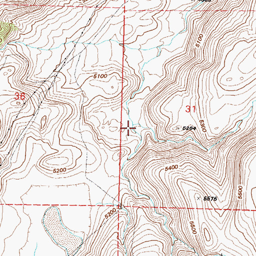 Topographic Map of Red Rock Canyon, NV