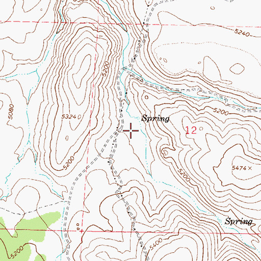 Topographic Map of Choppa Ranch (historical), NV