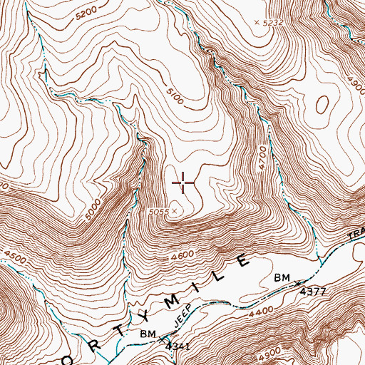 Topographic Map of Nevada Test Site Area 30, NV