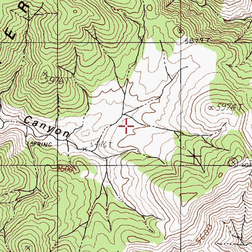 Topographic Map of Pike Hollow, NV