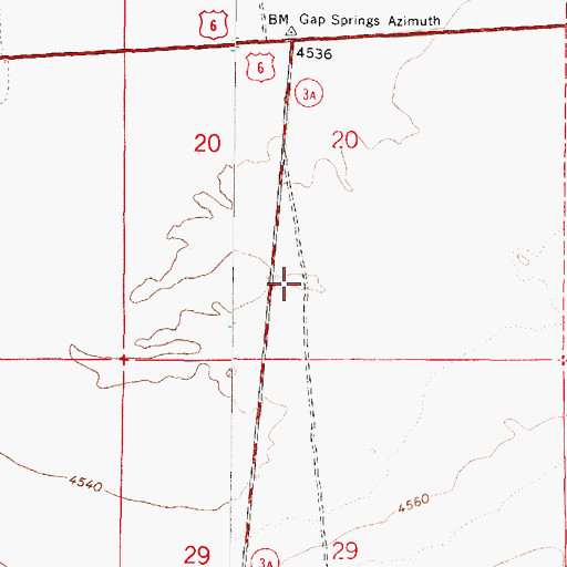 Topographic Map of Calmville (historical), NV