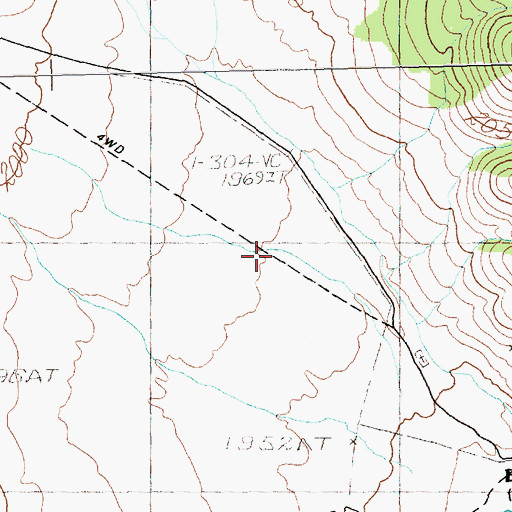 Topographic Map of Fort Pierce Graveyard Station (historical), NV