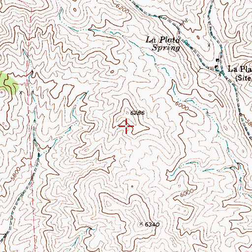 Topographic Map of La Plata Mining District, NV