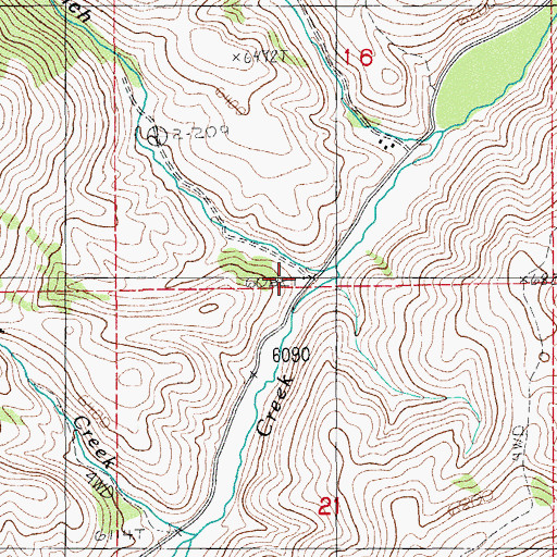 Topographic Map of H Ireland Ranch, NV