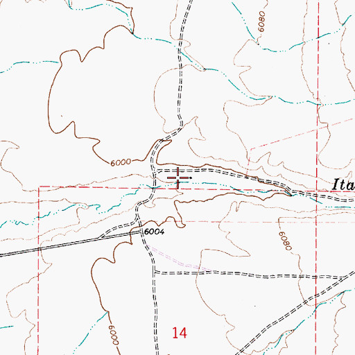Topographic Map of Burtons Ranch, NV