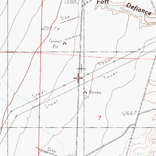 Topographic Map of CAA Station, NV