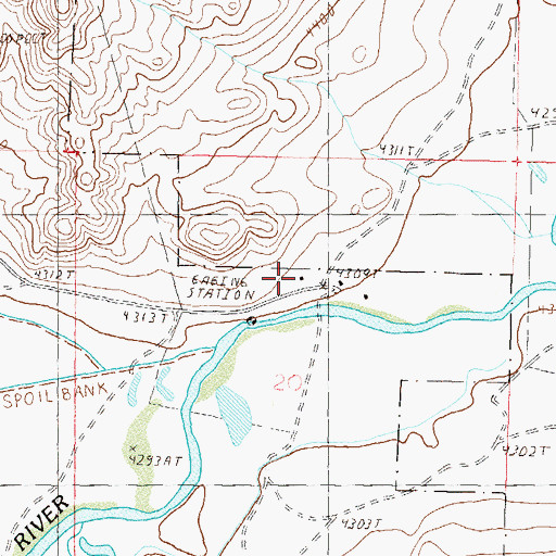 Topographic Map of JJ Ranch, NV