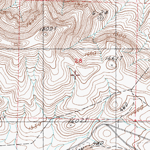 Topographic Map of Clark Mining District, NV