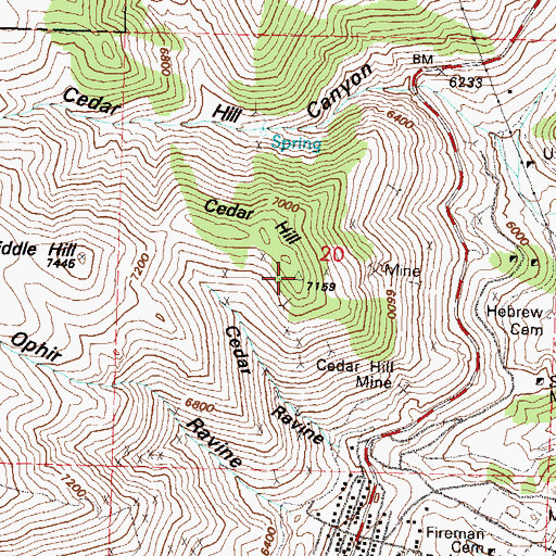 Topographic Map of Lone Rock, NV