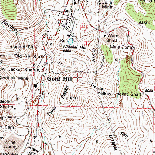 Topographic Map of Fort Homestead (historical), NV