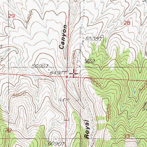 Topographic Map of Prince Royal (historical), NV