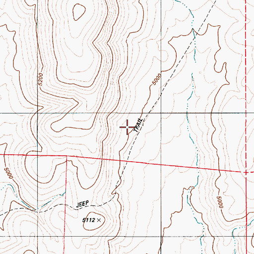 Topographic Map of The Fairbanks, NV