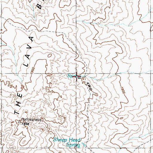 Topographic Map of Elephant Head Spring, NV