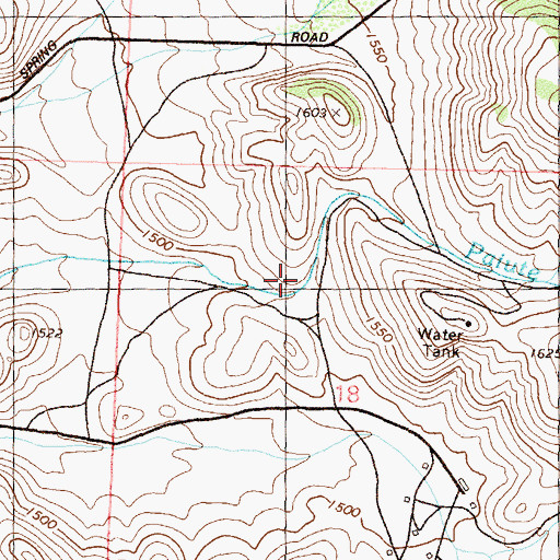 Topographic Map of Piute Caon, NV