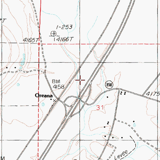 Topographic Map of Junction Station (historical), NV