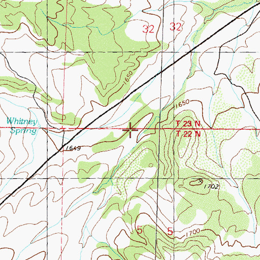 Topographic Map of French Mountains, NV