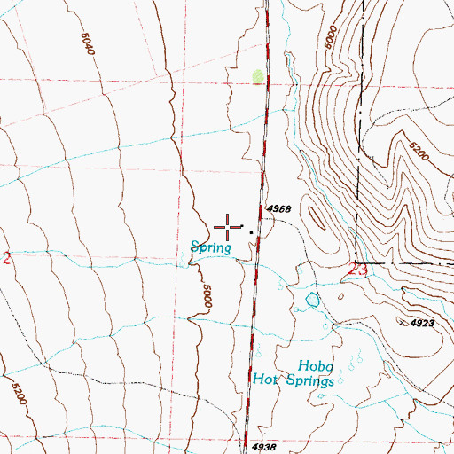 Topographic Map of Stewart Indian School Ranch, NV
