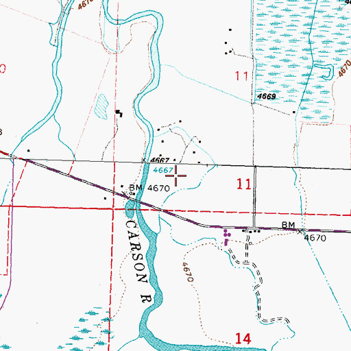 Topographic Map of Selby Ranch (historical), NV