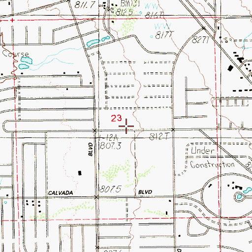 Topographic Map of Pahrump Landing Strip (historical), NV
