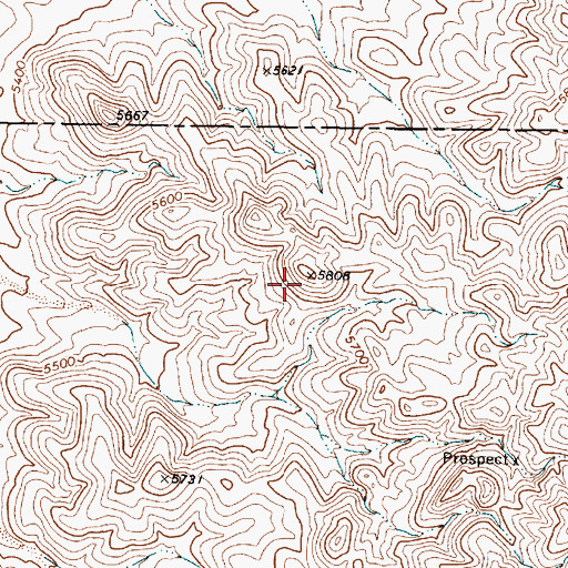Topographic Map of Sinkavata Hills, NV