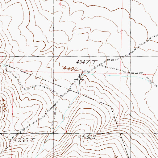 Topographic Map of Big Mouth Canyon, NV