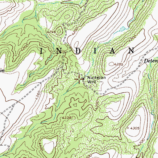 Topographic Map of Naltazan Well, AZ