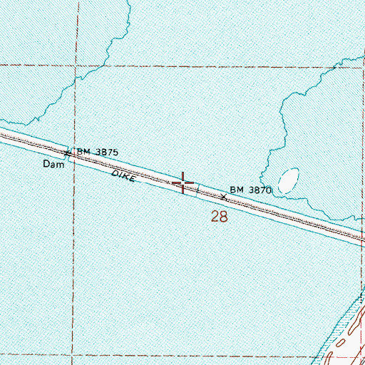 Topographic Map of Big Water, NV